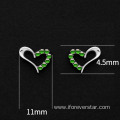 Full Green Color Icy Jadeite Stud Earrings